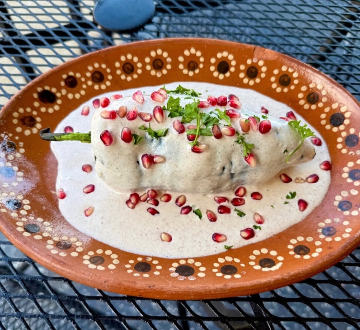 A signature plate at Luna y Sol Cantina